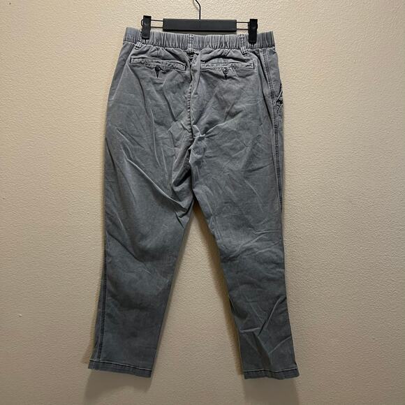 Old Navy Straight Leg Denim Pants Gray Cotton Stretch Hi-Rise Medium Wash Sz M - Picture 4 of 8